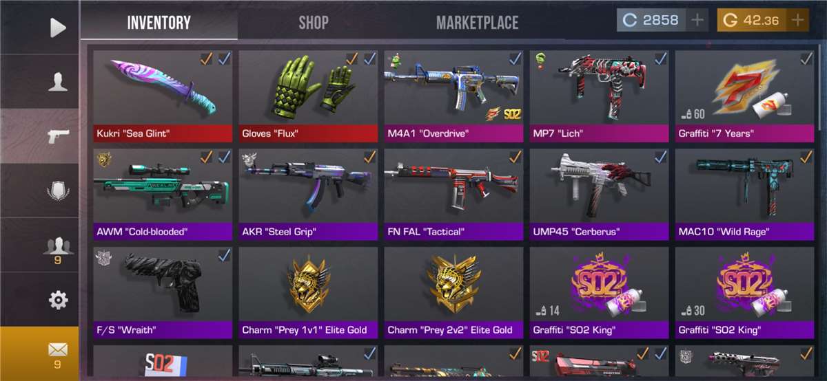 Game account sale Standoff 2 Game account sale Standoff 2